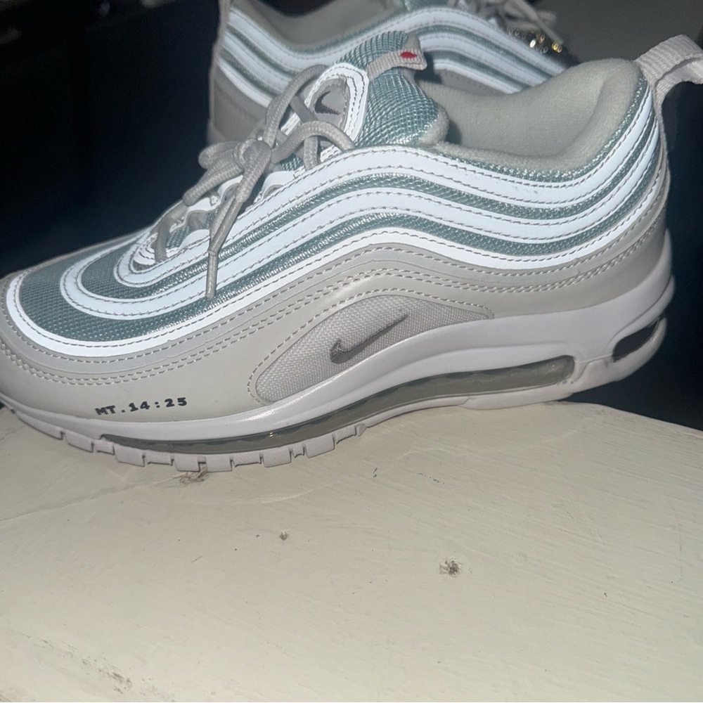 Size 6.5 M 8W- Nike Air Max 97 x MSCHF INRI Jesus White 2019